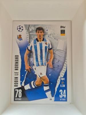 Robin Le Normand – Real Sociedad – Topps Match Attax 2023/24 UEFA Champions League #300 Base – Real Sociedad – Match Attax – 2023/24 gyűjtői kártya