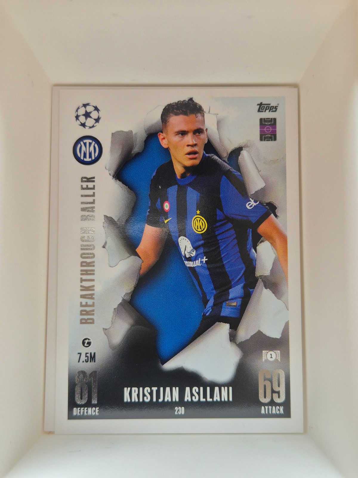 Kristjan Asllani – Inter Milan – Topps Match Attax 2023/24
