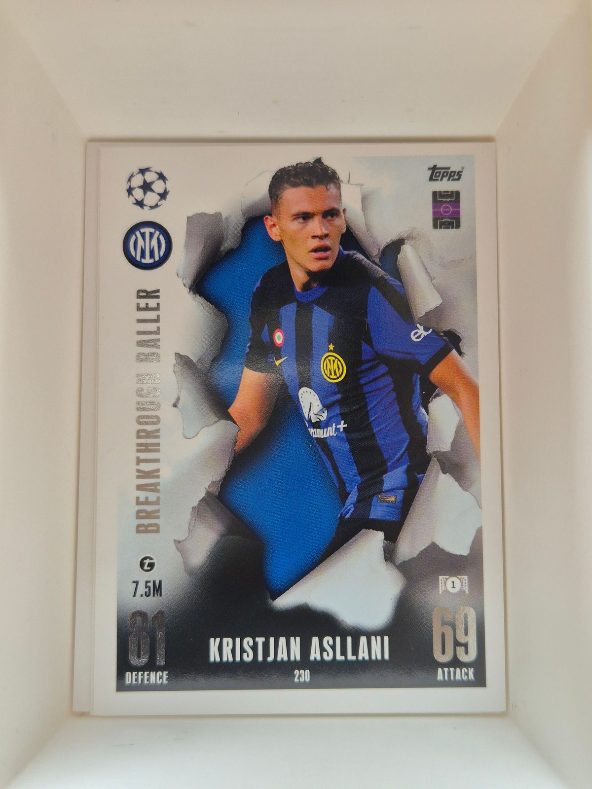 Kristjan Asllani – Inter Milan – Topps Breakthrough Baller #230