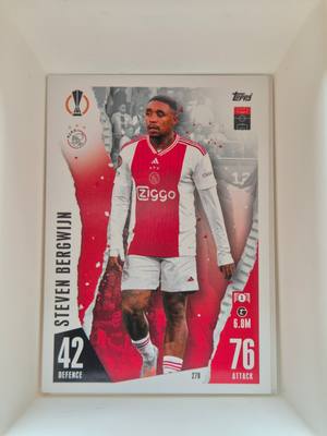 Steven Bergwijn – Ajax – Topps Match Attax UEFA Europa League 2023/24 #270 – Ajax – Match Attax gyűjtői kártya