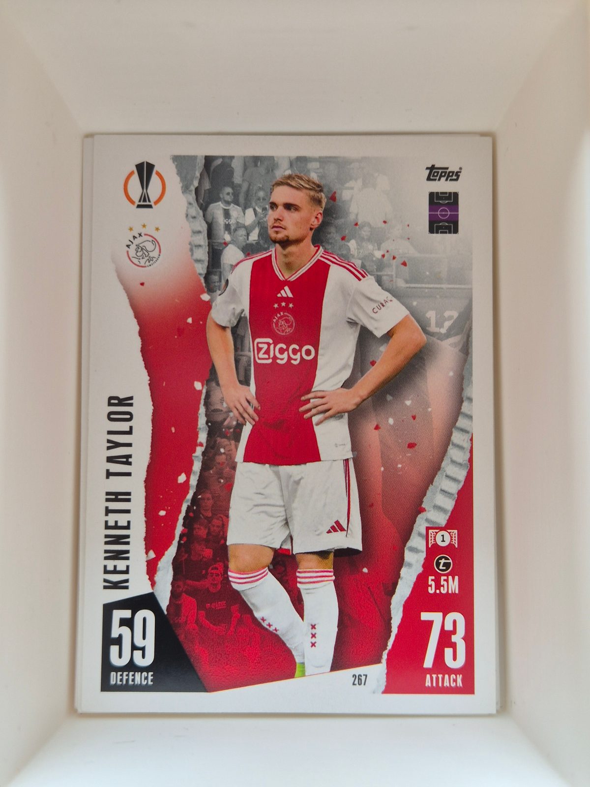 Kenneth Taylor – Ajax – Topps Match Attax UEFA Europa League #267 Base