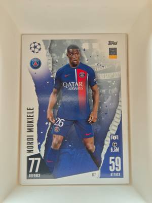 Nordi Mukiele – Paris Saint-Germain – Topps Match Attax UEFA Champions League #177 Base – Paris Saint-Germain – Match Attax gyűjtői kártya