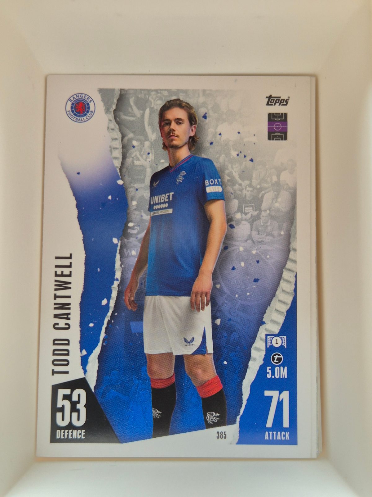 Todd Cantwell – Rangers – Topps Match Attax #385 Base