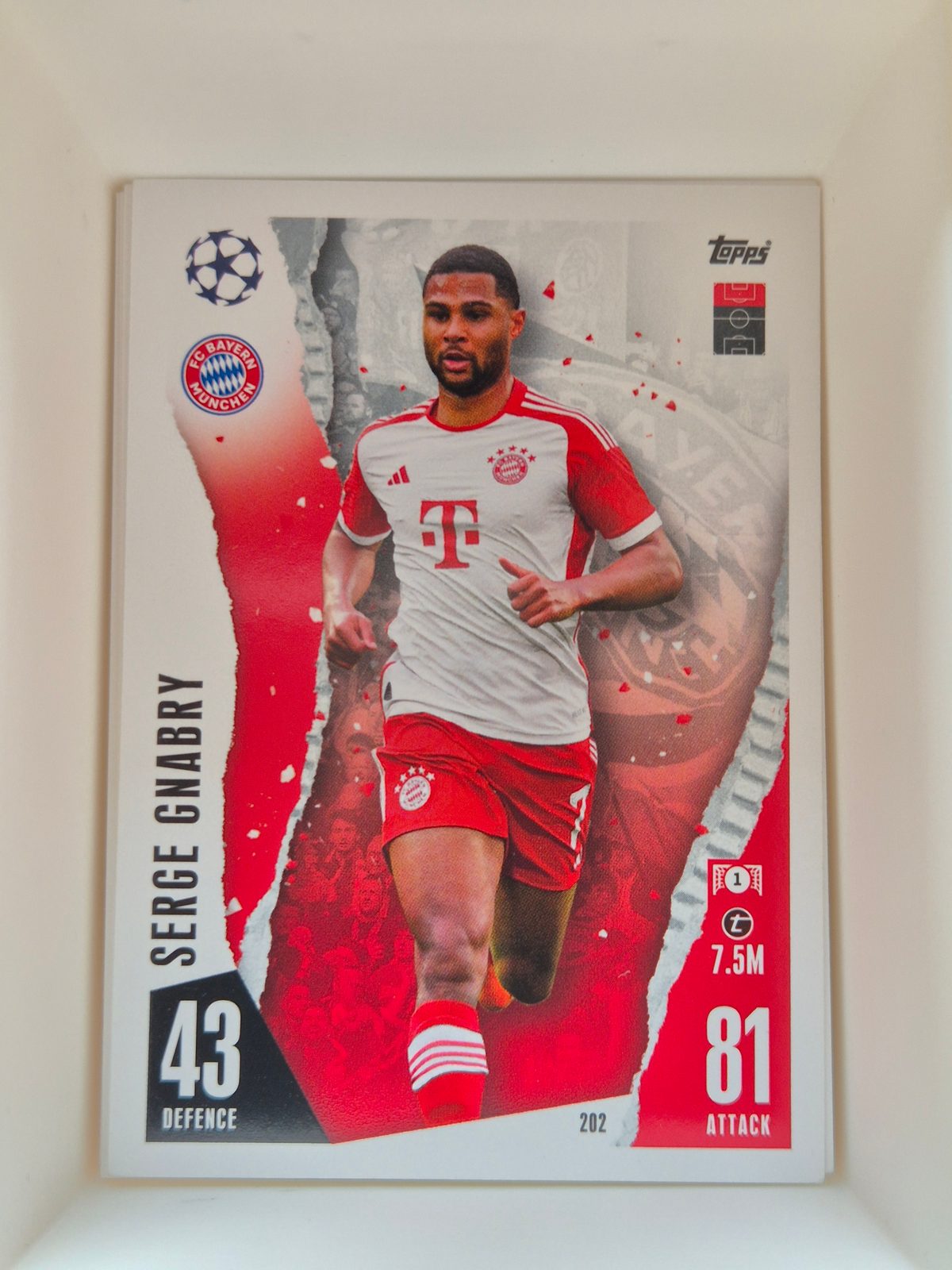Serge Gnabry – FC Bayern München – Topps Match Attax Champions League 202 #202