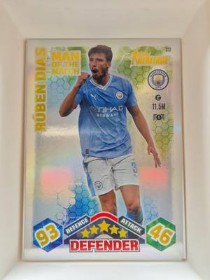 Rúben Dias – Manchester City – Topps Heritage #312 Holo – Manchester City – Heritage gyűjtői kártya