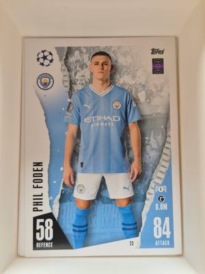 Phil Foden – Manchester City – Topps Match Attax UEFA Champions League 2023/24 #23 – Manchester City – Match Attax – 2023/24 gyűjtői kártya