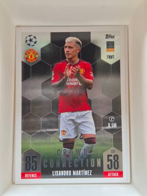 Lisandro Martínez – Manchester United – Topps Match Attax UEFA Champions League #237 Crowd Connection Base – Manchester United – Crowd Connection gyűjtői kártya