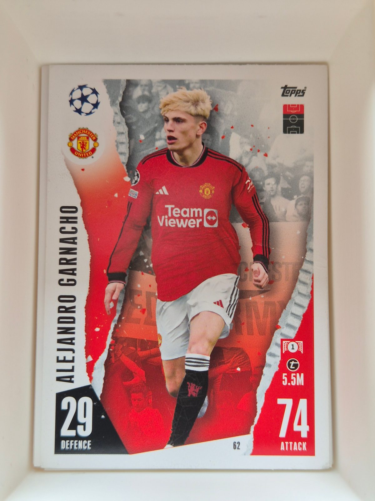 Alejandro Garnacho – Manchester United – Topps Match Attax UEFA Champions League #62 Base