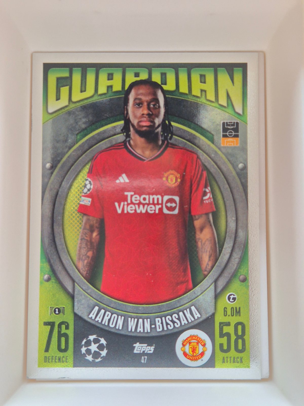 Aaron Wan-Bissaka – Manchester United – Topps Match Attax Guardian 2023/24 #47