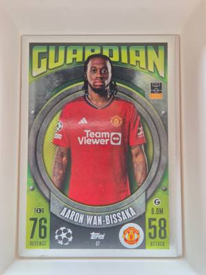 Aaron Wan-Bissaka – Manchester United – Topps Match Attax Guardian 2023/24 #47 – Manchester United – Match Attax gyűjtői kártya