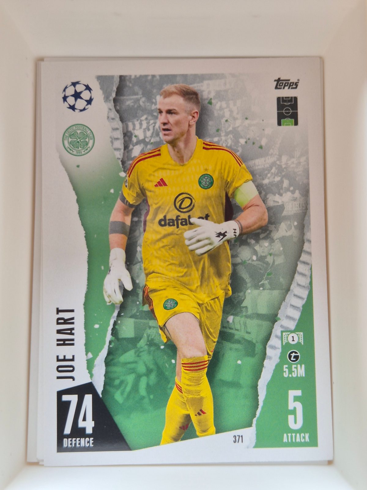 Joe Hart – Celtic – Topps Match Attax UEFA Champions League #371 Base