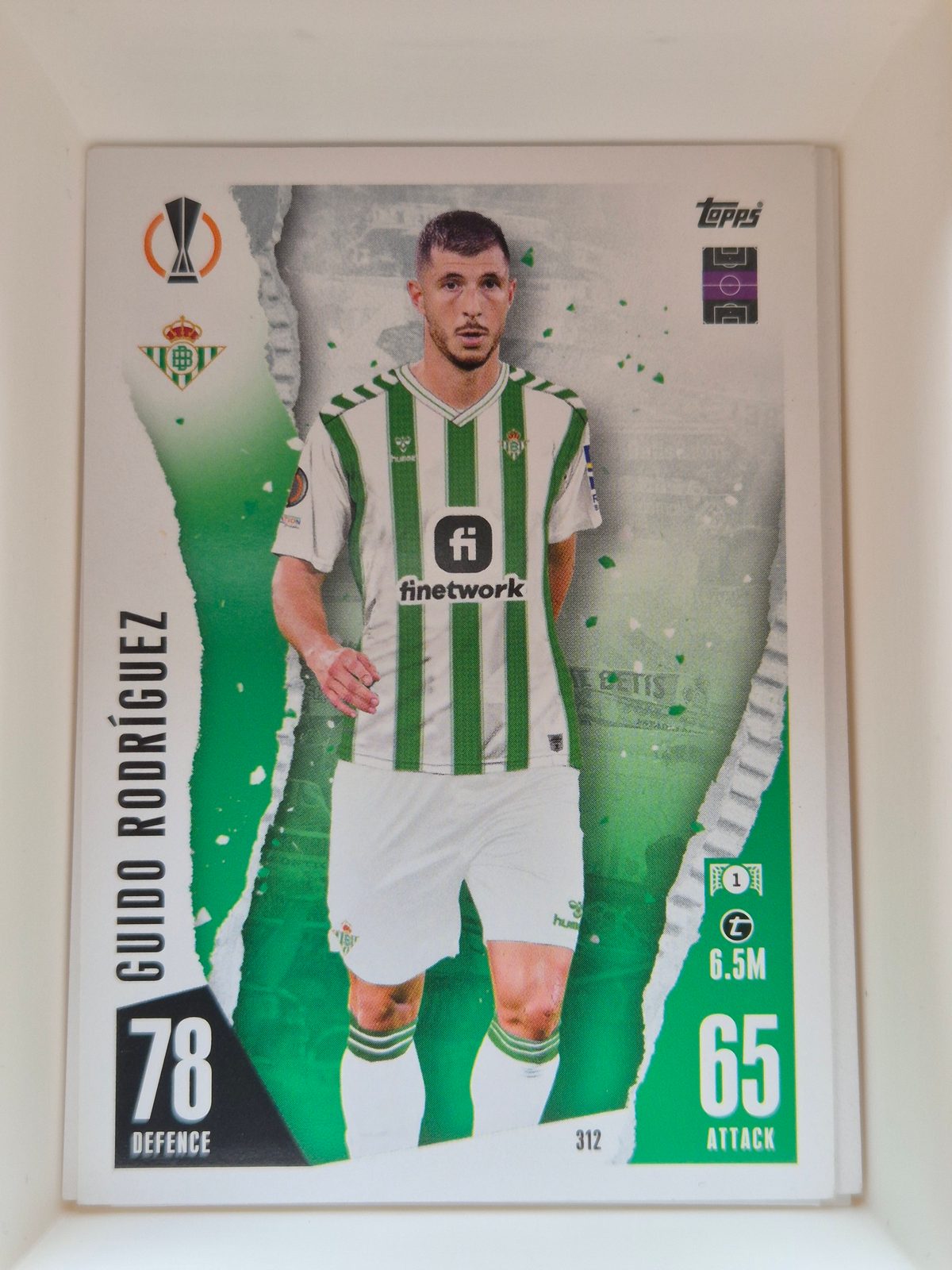 Guido Rodríguez – Real Betis – Topps UEFA Europa League #312