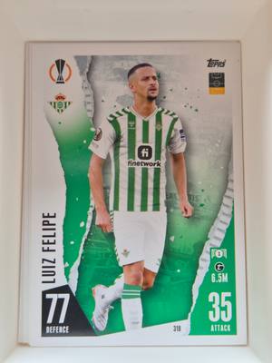 Luiz Felipe – Real Betis – Topps Match Attax UEFA Europa League #310 – Real Betis – Match Attax gyűjtői kártya