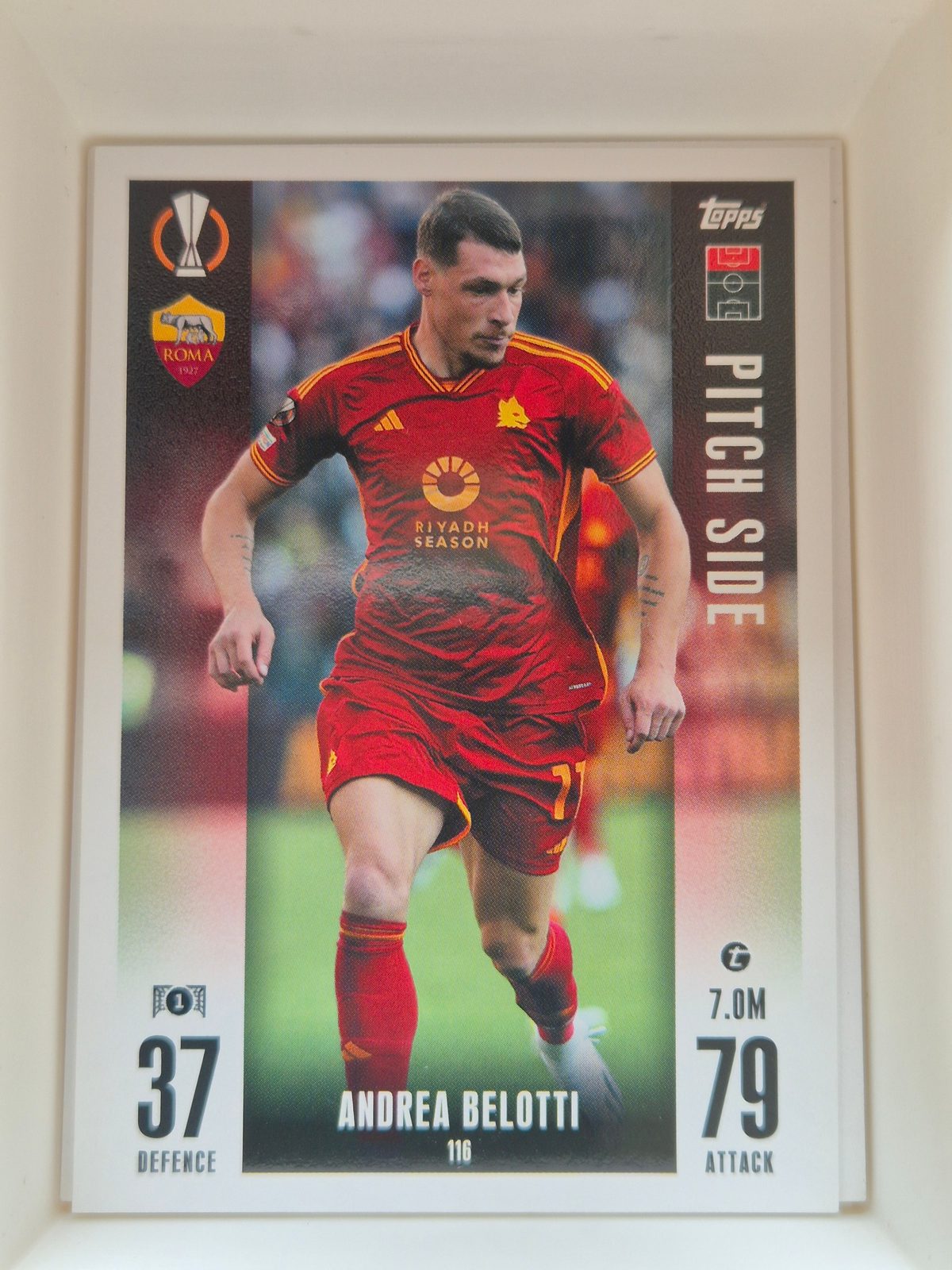 Andrea Belotti – AS Roma – Topps Match Attax UEFA Europa League Pitch Side #116