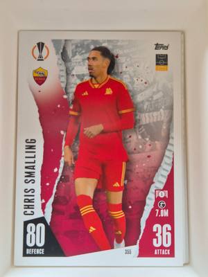 Chris Smalling – Roma – Topps Match Attax UEFA Europa League #355 Base – AS Roma – Match Attax gyűjtői kártya