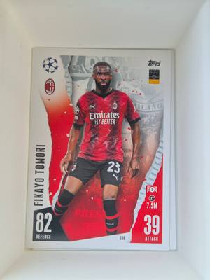 Fikayo Tomori – AC Milan – Topps Match Attax UCL 2022/23 #346 Base – AC Milan – Match Attax – 2022/23 gyűjtői kártya