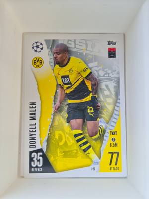 Donyell Malen – Borussia Dortmund – Topps Match Attax #222 Base – Borussia Dortmund – Match Attax gyűjtői kártya
