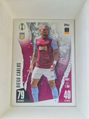 Diego Carlos – Aston Villa – Topps Match Attax UEFA Europa League #4 – Aston Villa – Match Attax gyűjtői kártya