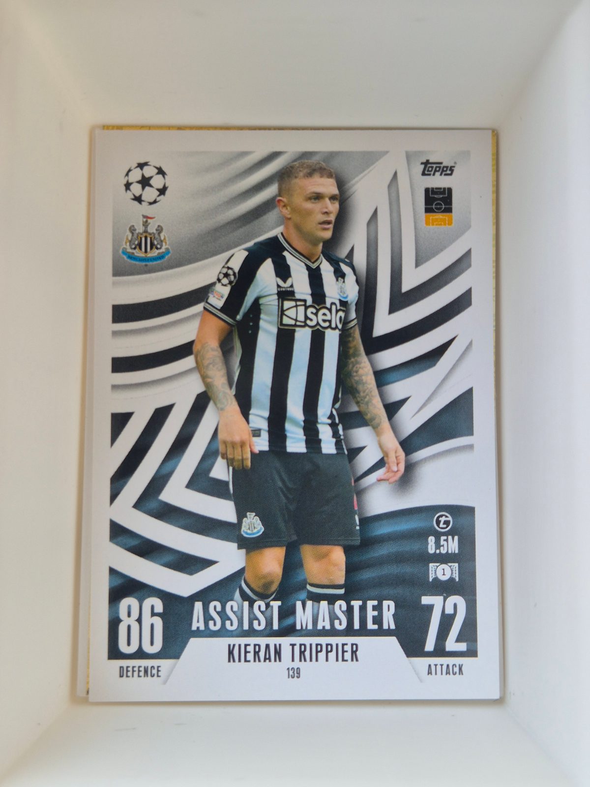 Kieran Trippier – Newcastle United – Topps Match Attax UEFA Champions League #139 Base