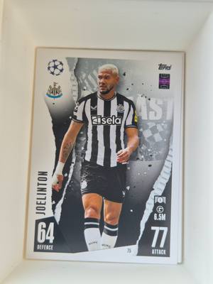 Joelinton – Newcastle United – Topps Match Attax UCL #75 Base – Newcastle United – Match Attax gyűjtői kártya