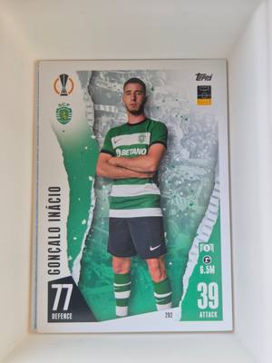 Gonçalo Inácio – Sporting CP – Topps Match Attax UEFA Champions League 2023/24 #292 – Sporting CP – Match Attax gyűjtői kártya