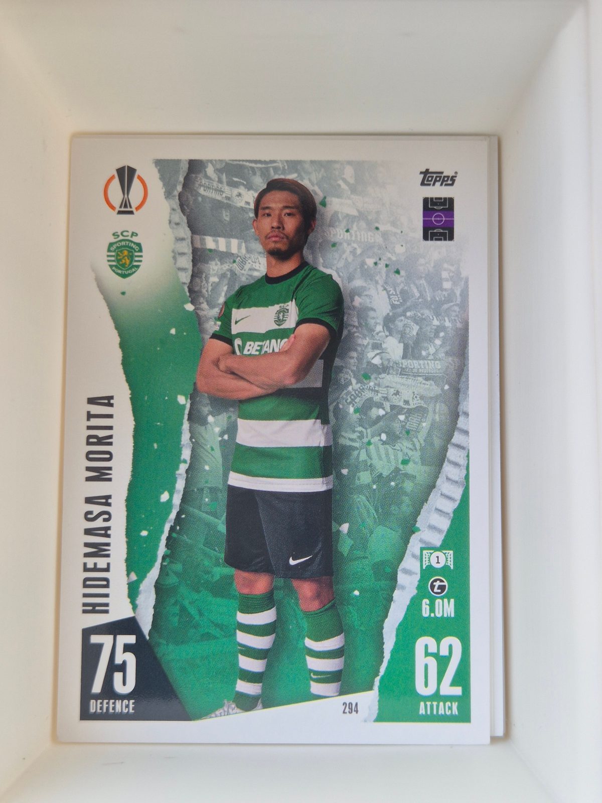 Hidemasa Morita - Sporting CP - Topps Match Attax UEFA Europa League #294