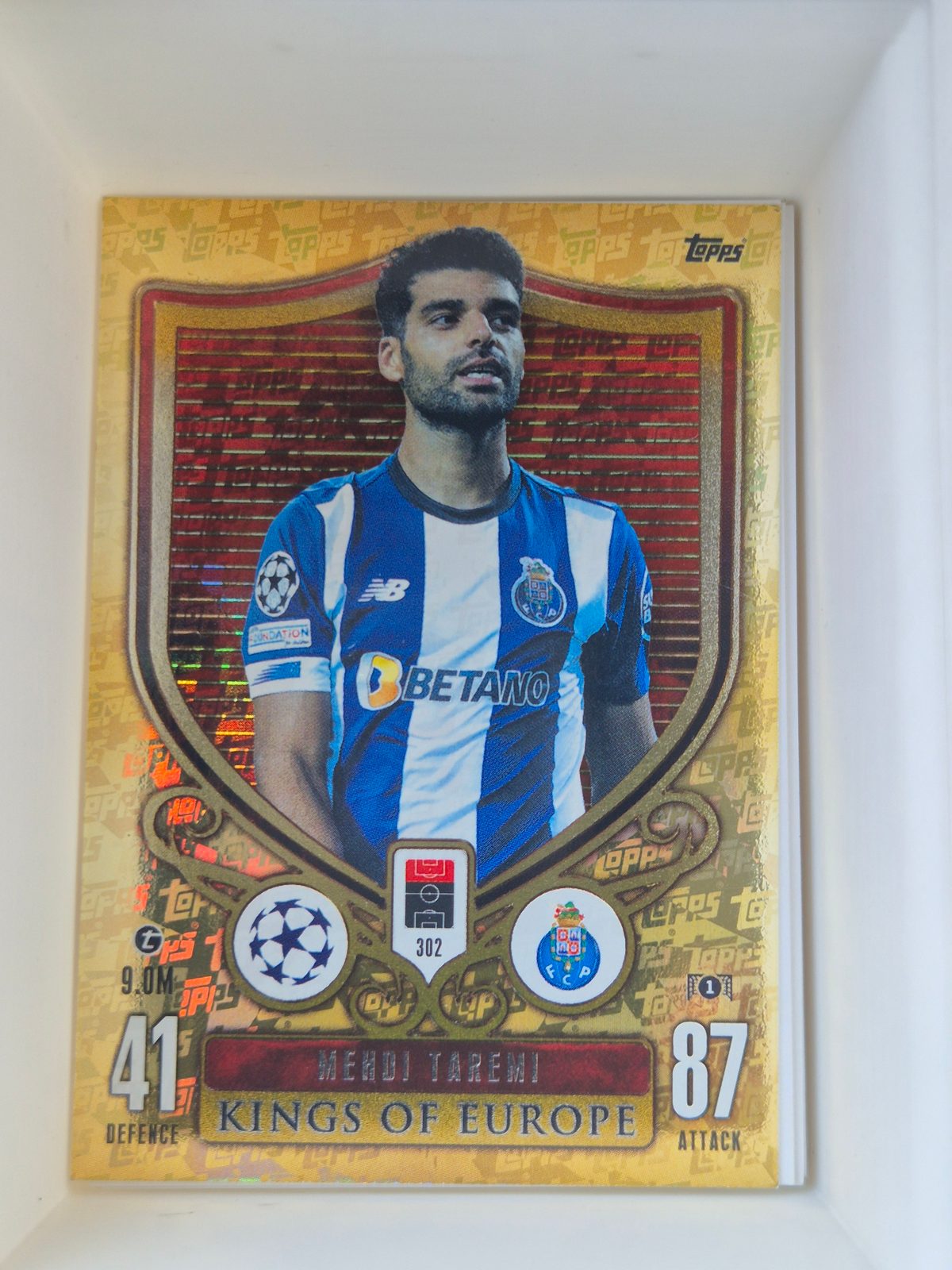Mehdi Taremi – FC Porto – Topps Match Attax UCL Kings of Europe #302 Gold