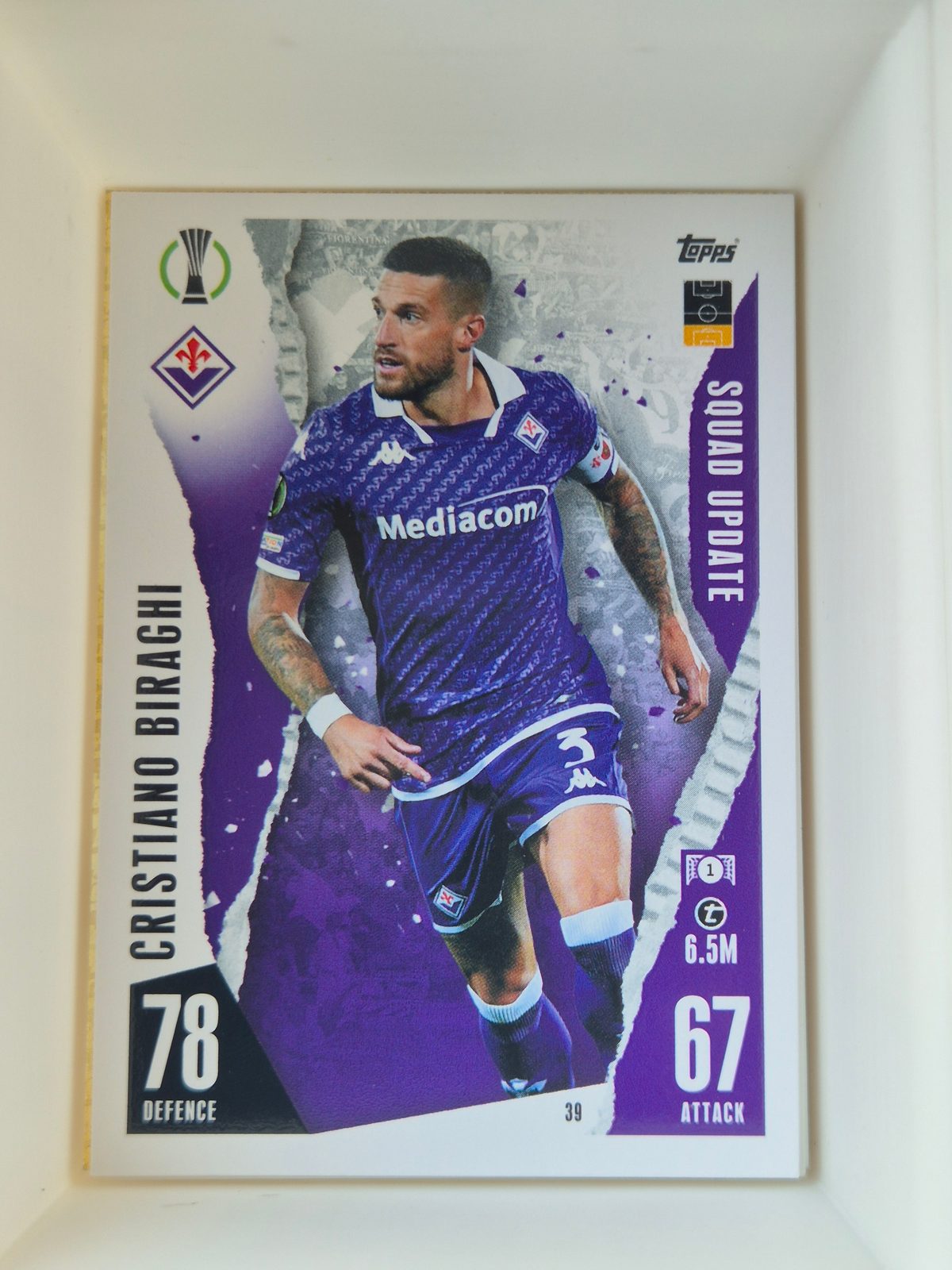 Cristiano Biraghi – Fiorentina – Topps UEFA Europa League Squad Update #39