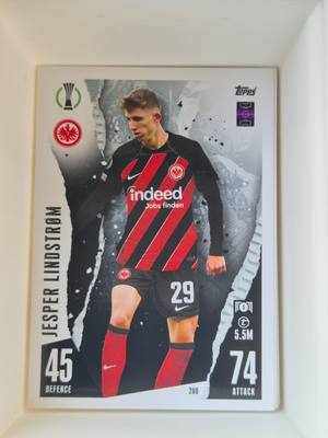 Jesper Lindstrøm – Eintracht Frankfurt – Topps Match Attax UEFA Europa League 2021/22 #260 Base – Eintracht Frankfurt – Match Attax – 2021/22 gyűjtői kártya