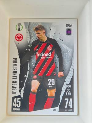 Jesper Lindstrøm – Eintracht Frankfurt – Topps UEFA Europa League Match Attax #260 Base – Eintracht Frankfurt – Match Attax gyűjtői kártya