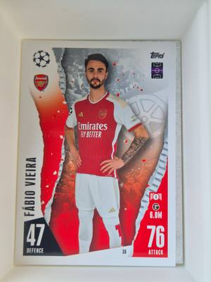 Fábio Vieira – Arsenal – Match Attax Champions League 2023/24 #38 – Arsenal – Match Attax – 2023/24 gyűjtői kártya