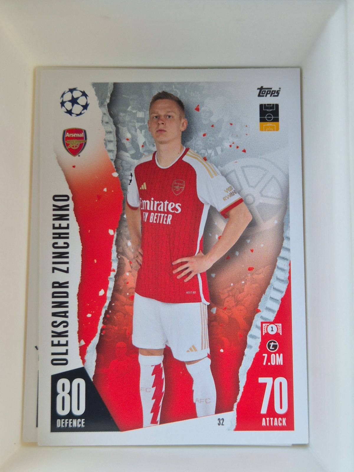 Oleksandr Zinchenko – Arsenal – Topps Match Attax UEFA Champions League #32 Base