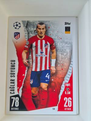 Çağlar Söyüncü – Atlético Madrid – Topps Match Attax UEFA Champions League #158 Base – Atlético Madrid – Match Attax gyűjtői kártya