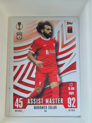 Mohamed Salah - Liverpool - UEFA Europa League Match Attax 2023/24 #140 – Liverpool – Match Attax gyűjtői kártya