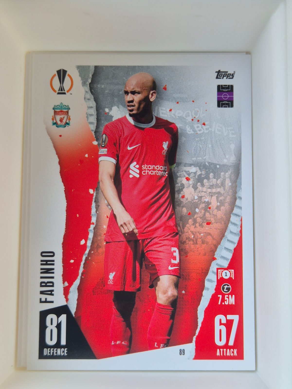 Fabinho – Liverpool – Topps Match Attax UEFA Europa League #89 Base