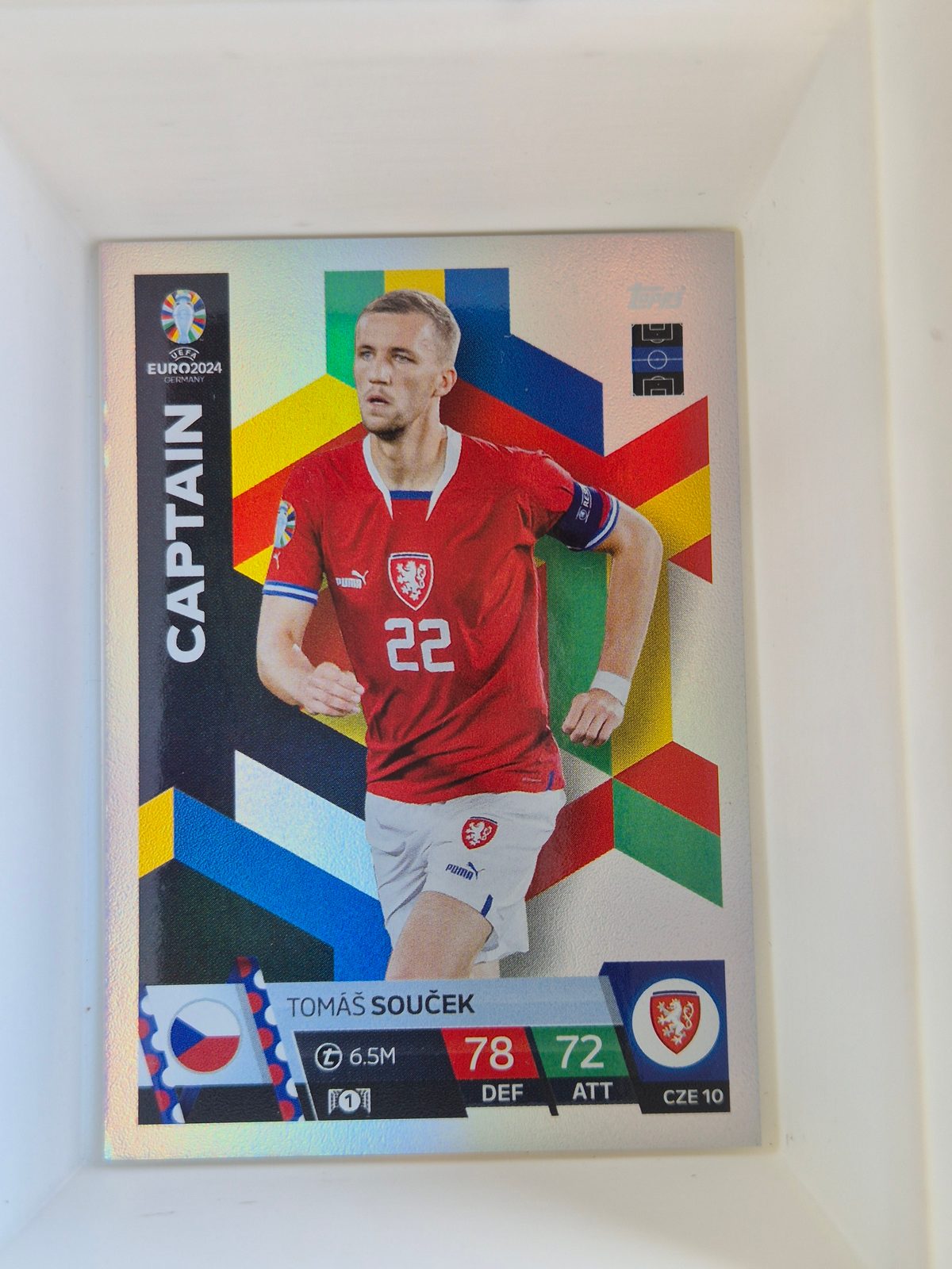 Tomáš Souček – Czech Republic – Topps UEFA EURO 2024 Match Attax Captain CZE 10