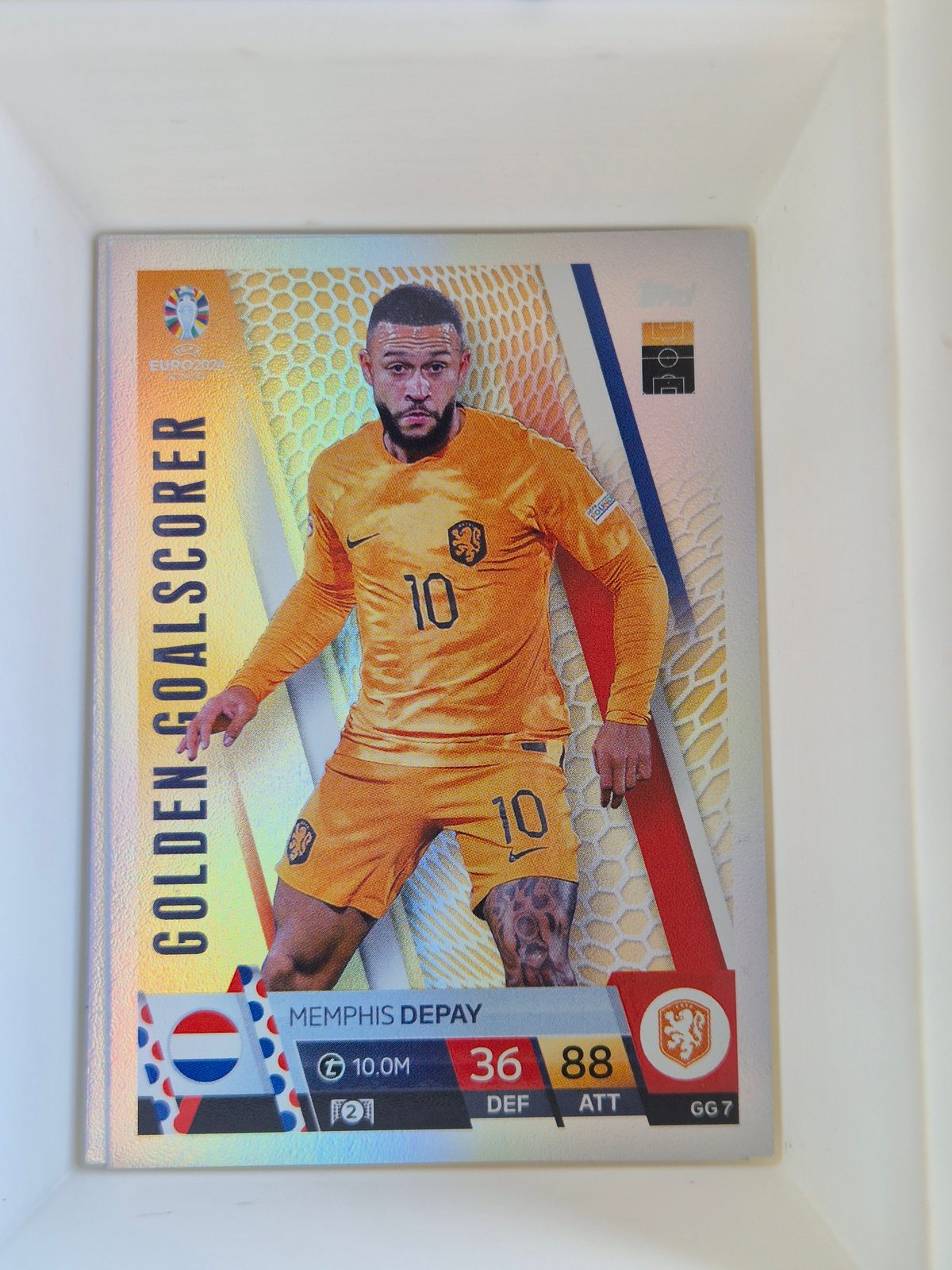 Memphis Depay – Netherlands – Topps UEFA Euro 2024 Golden Goalscorer #GG7 Holo