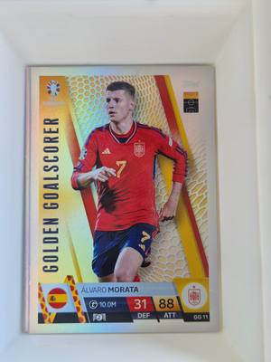 Álvaro Morata – Spanyolország – Topps EURO 2024 Golden Goalscorer #GG11 Refractor – Spanyol válogatott – Golden Goalscorer – 2024 gyűjtői kártya