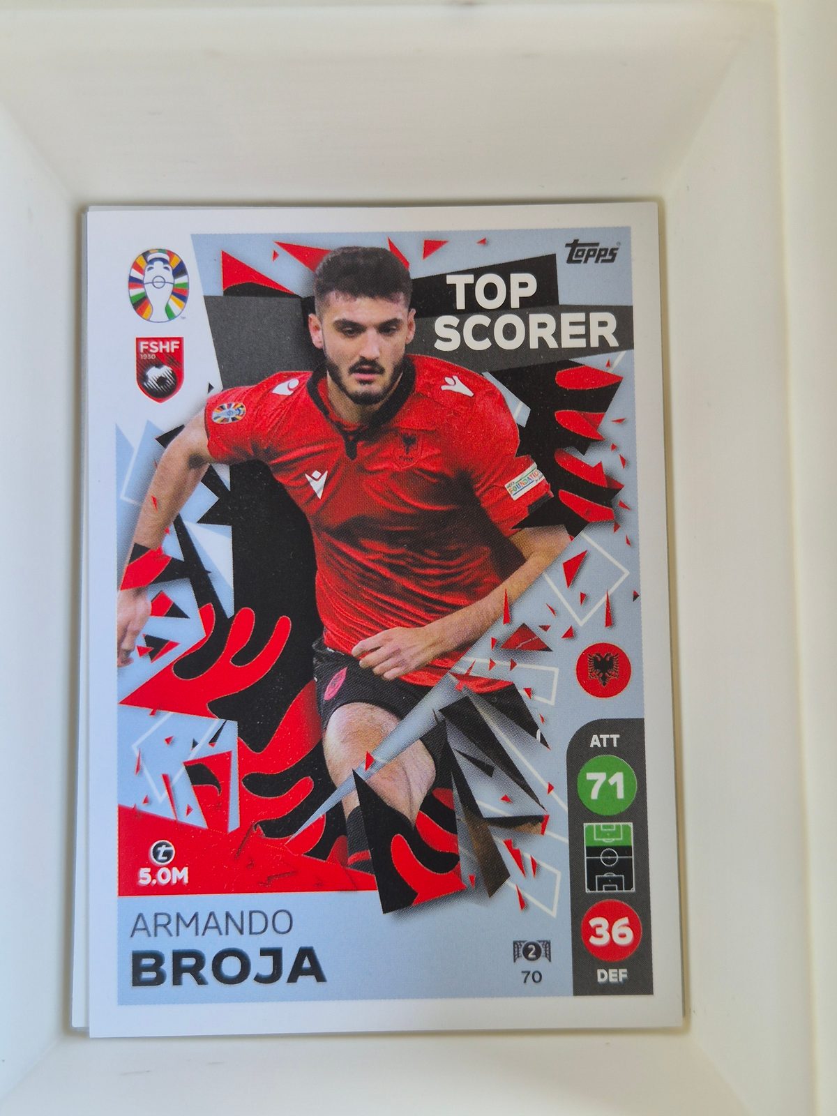 Armando Broja – Albania – Topps UEFA EURO 2024 Official Tournament Edition #12