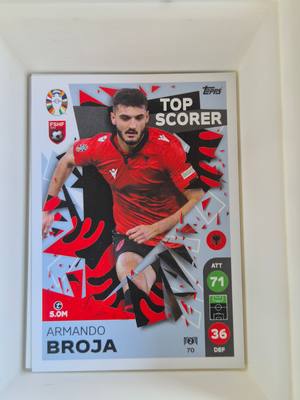 Armando Broja – Albania – Topps UEFA EURO 2024 Official Tournament Edition #12 – Albán válogatott – UEFA EURO – 2023/24 gyűjtői kártya