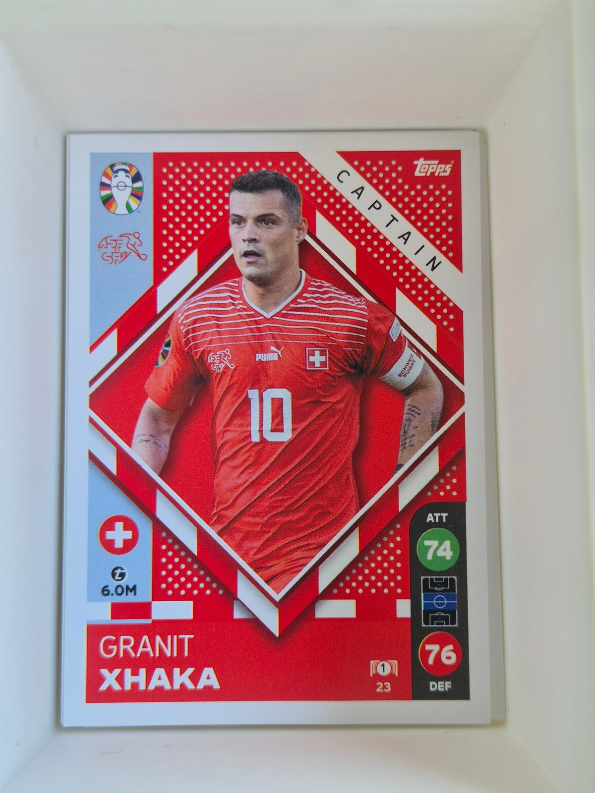 Granit Xhaka – Svájc – Topps UEFA EURO 2024 Sticker Collection #1
