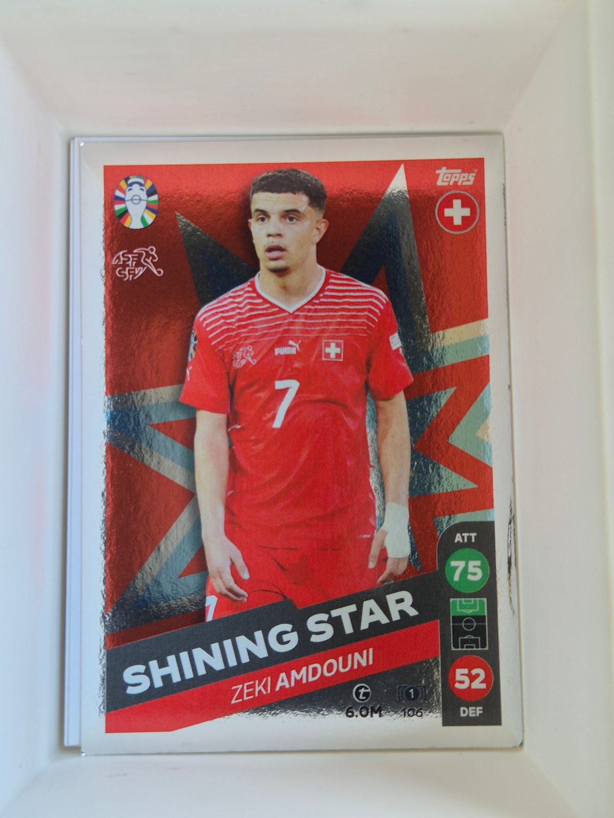 Zeki Amdouni – Svájc – Topps Match Attax 2023/24 #106