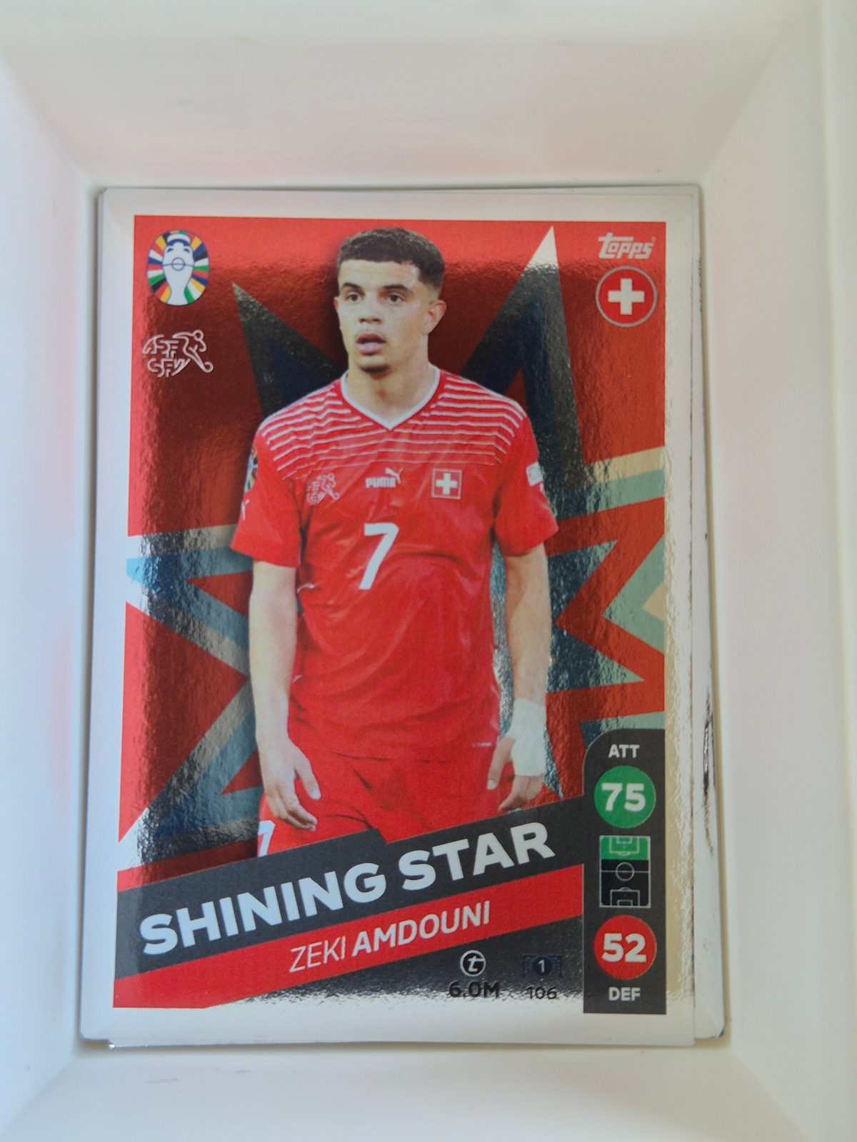 Zeki Amdouni – Svájc – Topps UEFA EURO 2024 Sticker Collection #1
