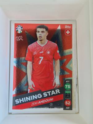 Zeki Amdouni – Svájc – Topps UEFA EURO 2024 Sticker Collection #1 – Svájci válogatott – UEFA EURO – 2024 gyűjtői kártya
