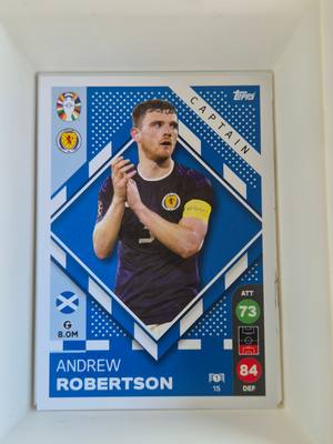 Andrew Robertson – Scotland – Topps Match Attax UEFA Euro 2024 Captain – Skót válogatott – Match Attax – 2023/24 gyűjtői kártya