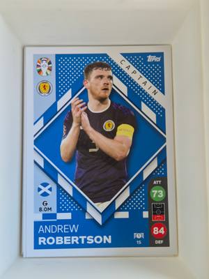 Andrew Robertson – Scotland – Topps UEFA Euro 2024 Match Attax Captain #15 Base – Skót válogatott – Match Attax – 2024 gyűjtői kártya