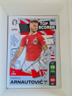 Marko Arnautović – Austria – Topps UEFA Nations League Match Attax Top Scorer #71 – Osztrák válogatott – Top Scorer gyűjtői kártya