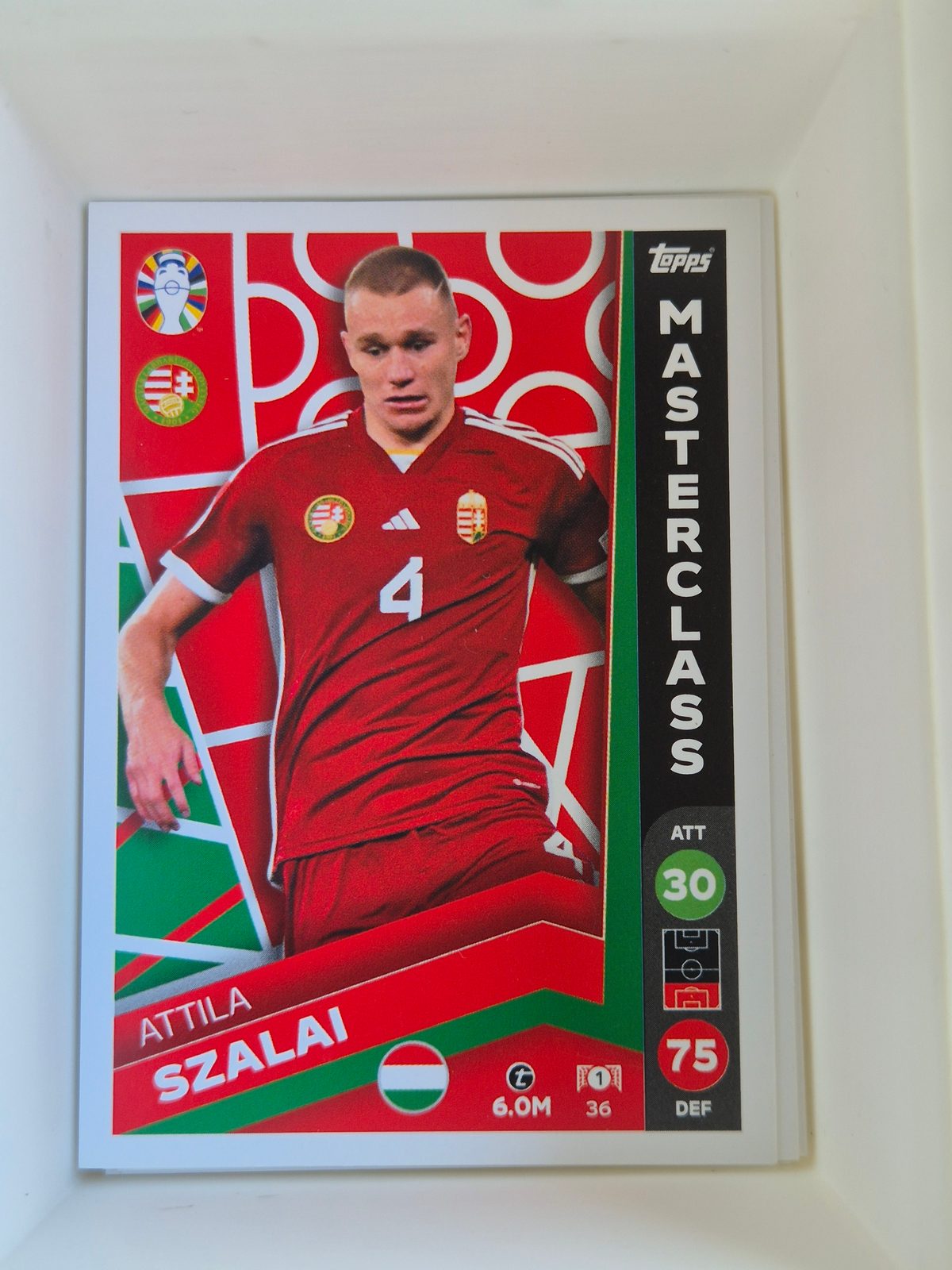 Attila Szalai – Hungary National Team – Topps Masterclass UEFA Euro #36 Base