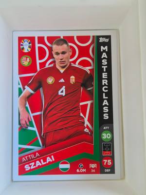 Attila Szalai – Hungary – Topps UEFA Euro Masterclass #36 Base – Magyar válogatott – Masterclass gyűjtői kártya