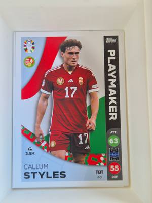 Callum Styles – Hungary – Topps UEFA Euro 2024 Playmaker Base – Magyar válogatott – Playmaker – 2024 gyűjtői kártya